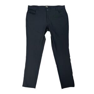 Zyia Pants Mens 2XL XXL Navy Skinny Stretch Mid Rise 5 Pocket City Daily Active